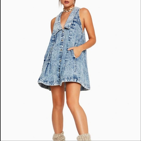 Free People Dresses & Skirts - Free People Katie Denim Dress